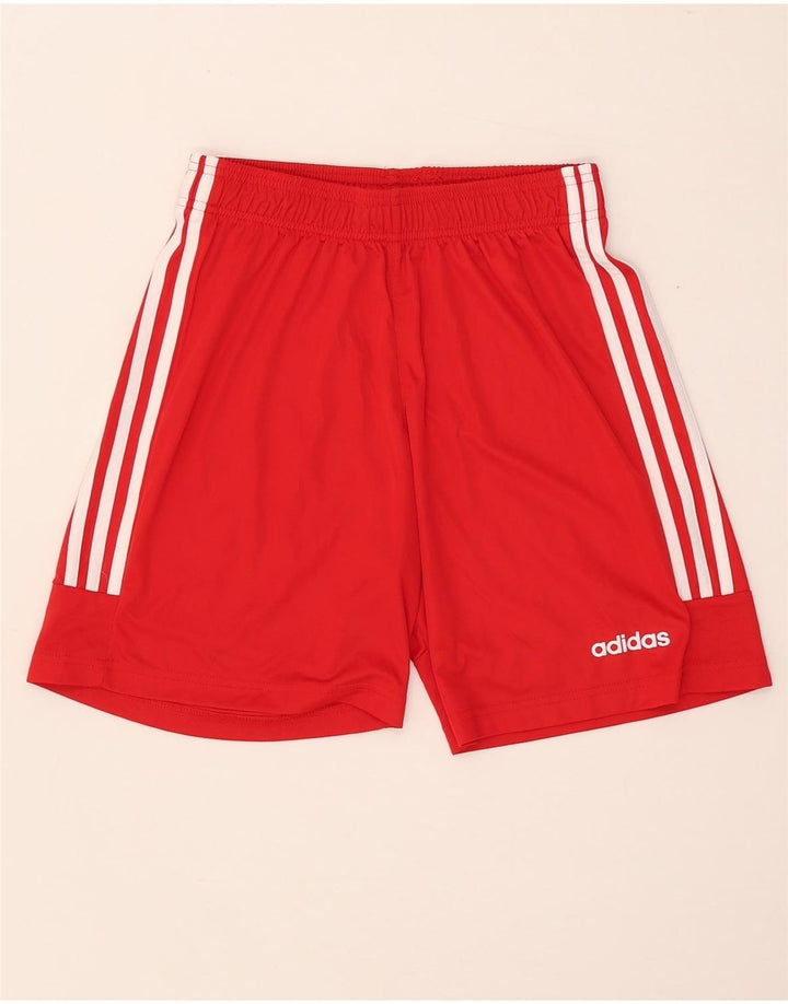 Pantaloni scurți sport pentru bărbați Adidas Climalite, poliester roșu mediu