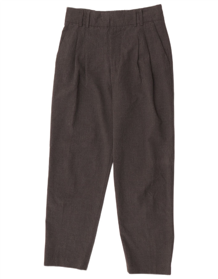Pantaloni de costum pentru femei Zara EU 36 XS L26 L26 Gri Poliester