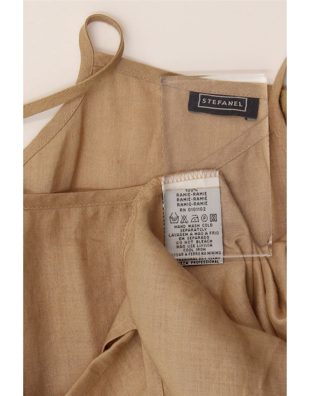 Rochie de soare pentru femei STEFANEL UK 8 Mic Bej Ramie