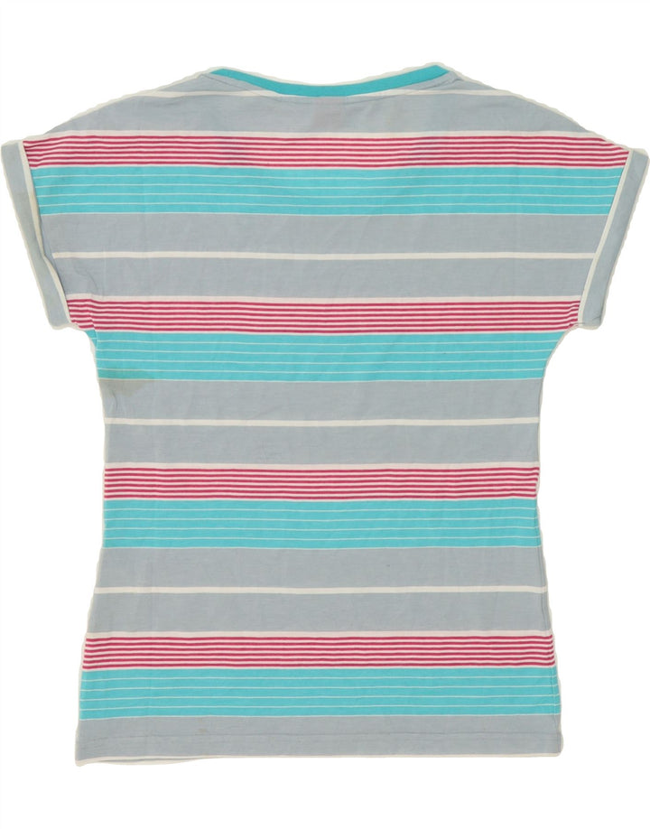 PUMA Womens T-Shirt Top UK 14 Large Multicoloured Striped Vintage Puma and Second-Hand Puma from Messina Hembry 