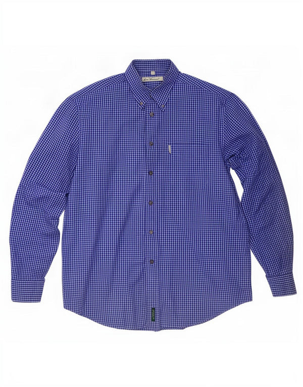 Cămașă pentru bărbați Ben Sherman, albastru mediu Gingham