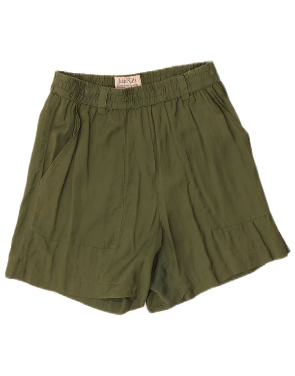 Pantaloni scurti casual Jack Wills pentru femei UK 8 Small W28 Green Viscose