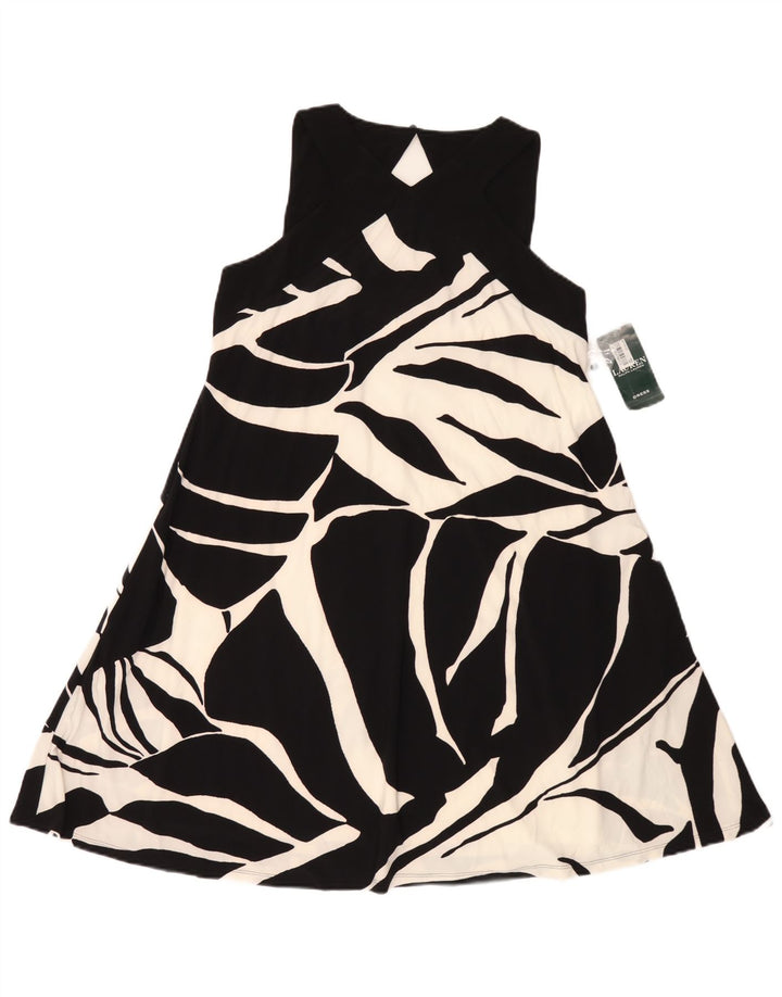 Rochie A-Line cu model abstract pentru femei Ralph Lauren US 8 Medium Black