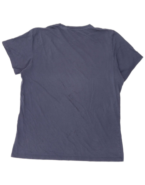 Tricou grafic pentru bărbați Adidas Top XL Bumbac bleumarin
