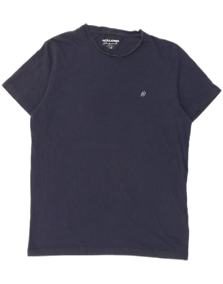 JACK & JONES Tricou Bărbați Top Mediu Bleumarin Bumbac