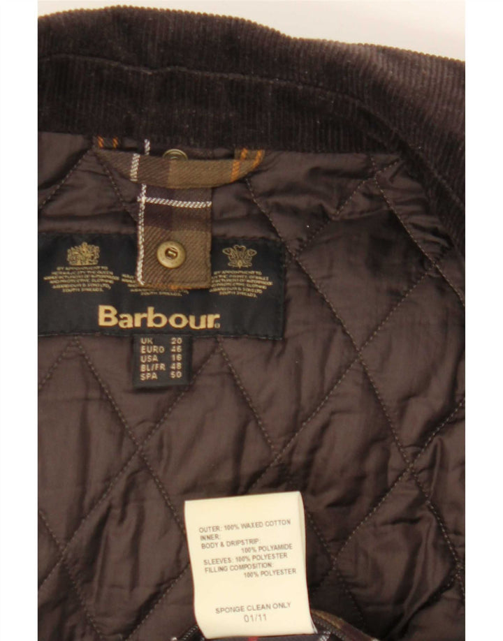 Pardesiu pentru femei Barbour din bumbac cerat UK 20 2XL Kaki