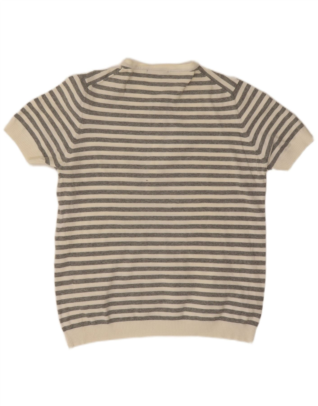 Tricou polo pentru bărbați Zara, mare, gri cu dungi