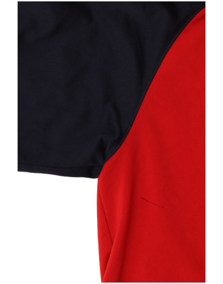 Jachetă de top pentru trening cu grafică Nike pentru băieți 11-12 ani, roșu mediu, color block