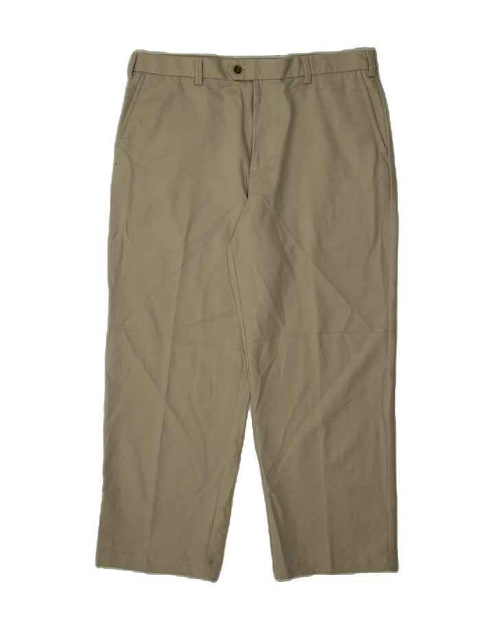 IZOD Mens Straight Suit Trousers W36 L29 Grey Cotton Vintage Izod and Second-Hand Izod from Messina Hembry 