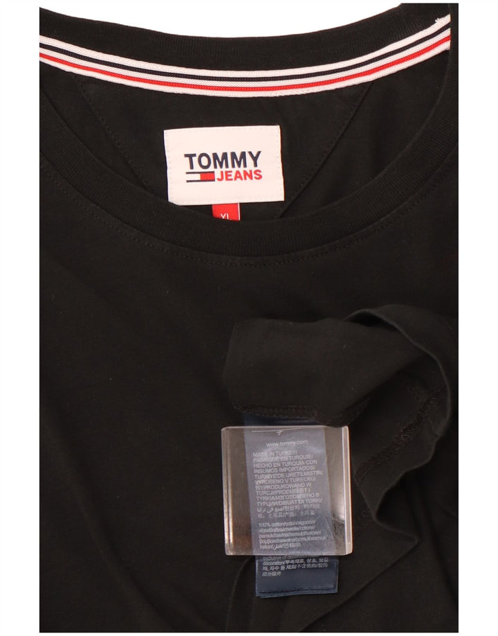 TOMMY HILFIGER Tricou Bărbați Top XL Bumbac Negru