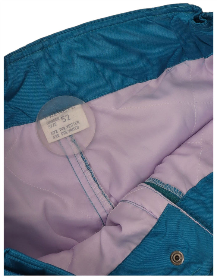 Pantaloni de schi vintage pentru bărbați de jogging IT 52 Poliester albastru mare