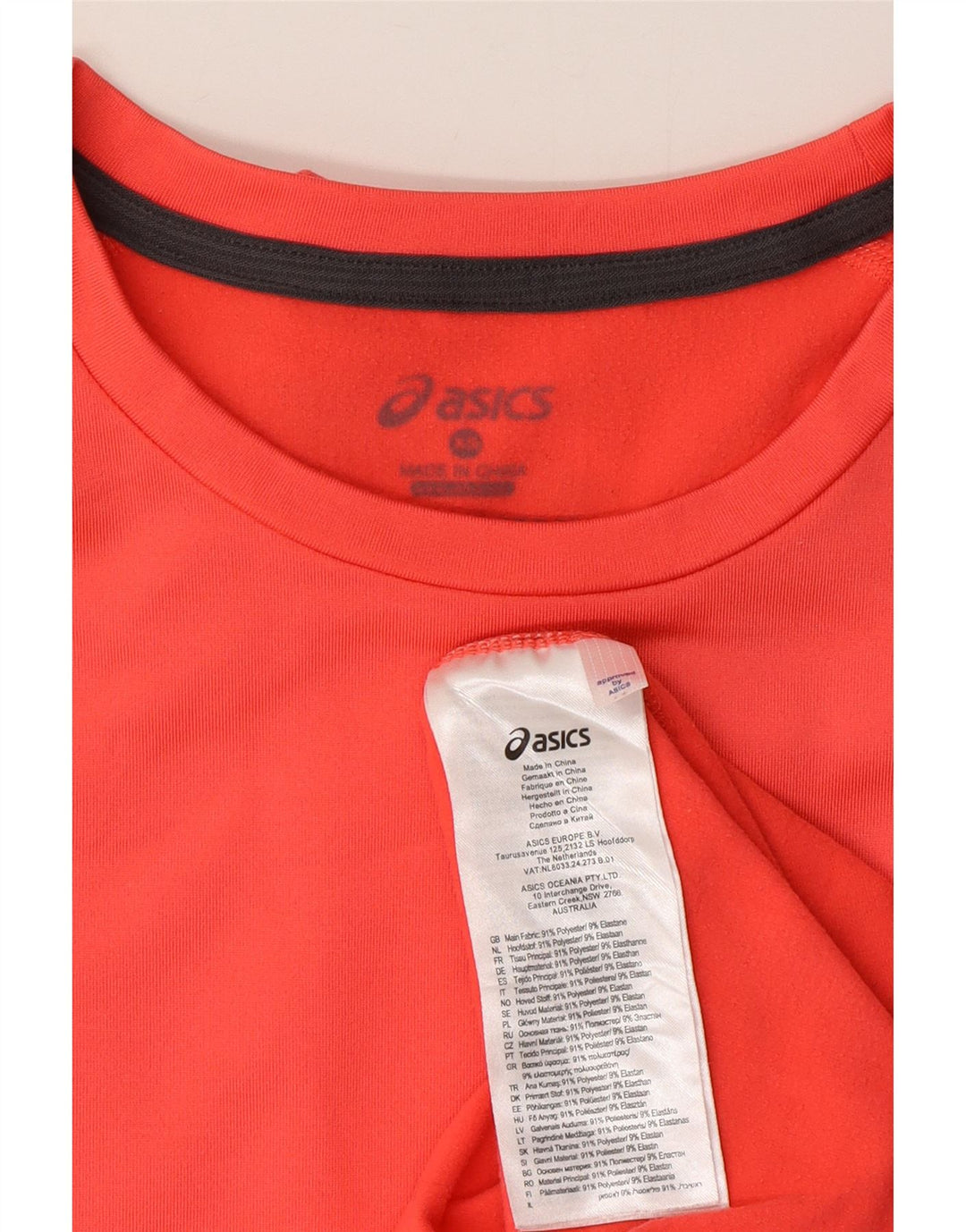 Top femei Asics cu mânecă lungă UK 6 XS roz poliester color bloc