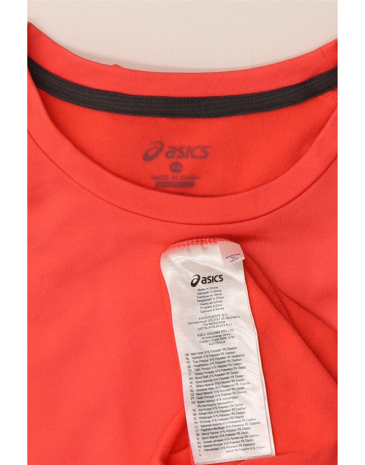 Top femei Asics cu mânecă lungă UK 6 XS roz poliester color bloc