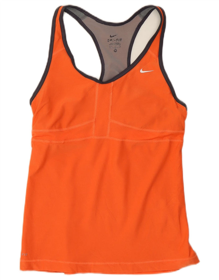 Vesta Nike Dri Fit pentru femei UK 12 Poliester portocaliu mediu