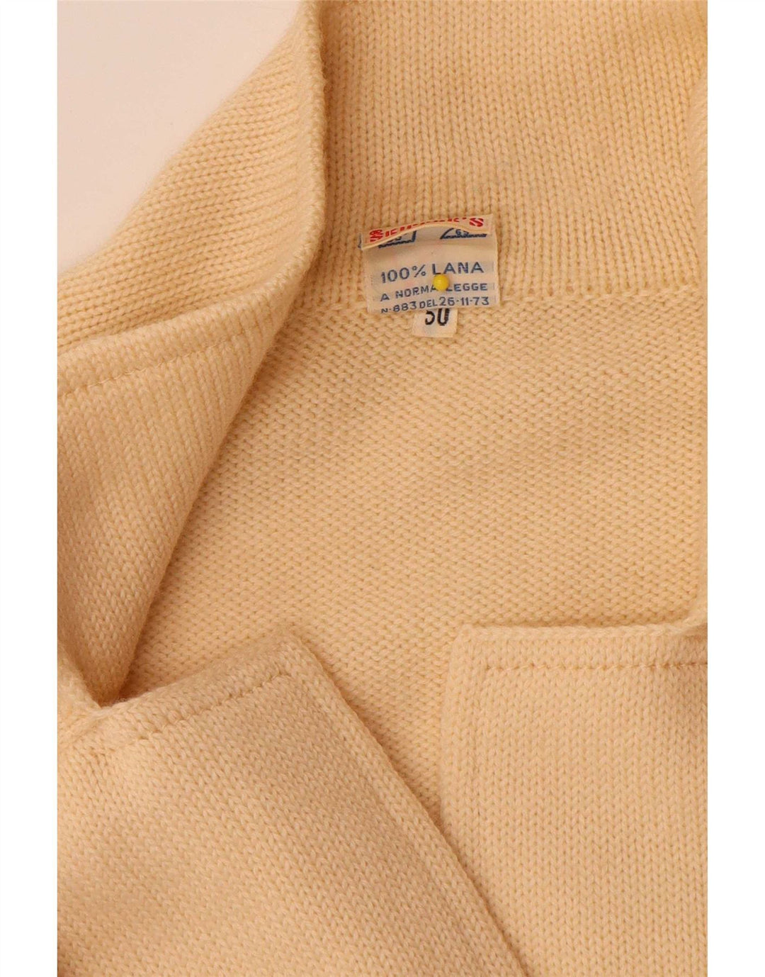 Pulover cardigan pentru femei Skipper's IT 50 XL Lână galbenă