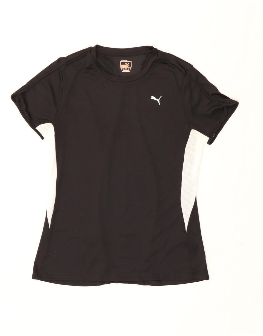 Puma Tricou pentru femei Top UK 12 Medium Black Colorblock Poliester