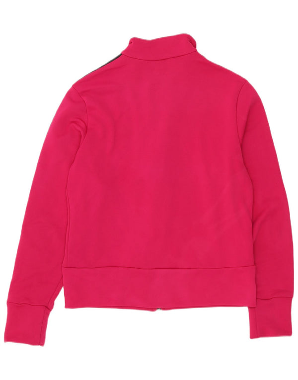 Jachetă de top pentru trening Adidas pentru femei UK 12 Poliester roz mediu