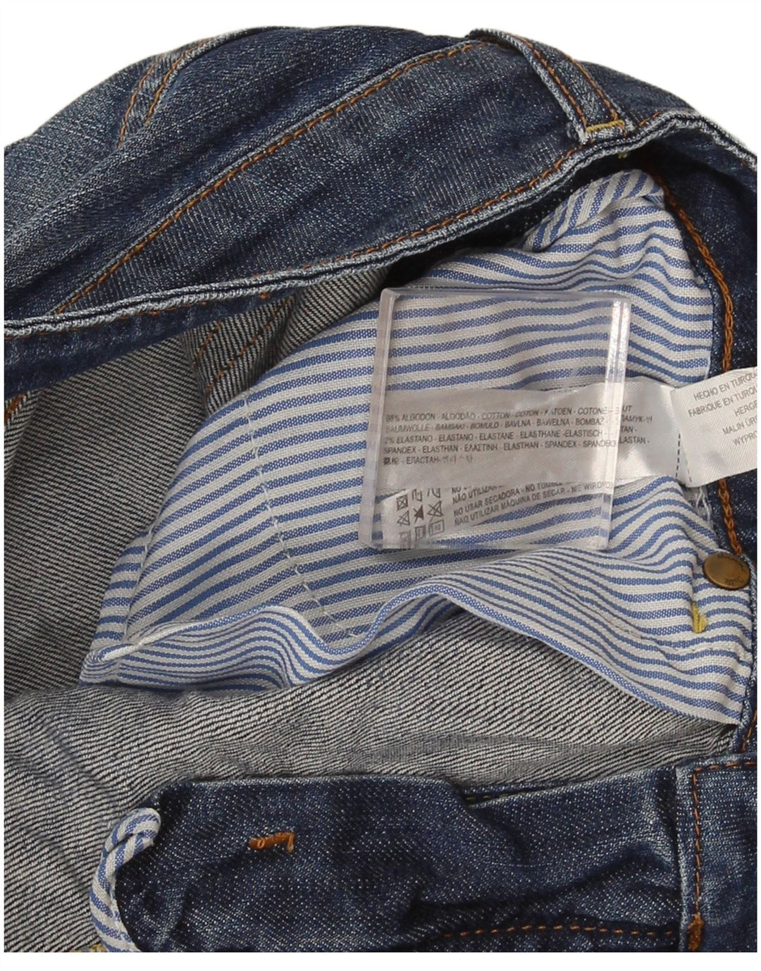 Massimo Dutti Pantaloni scurți din denim pentru femei EU 38 Small W28 Bumbac albastru