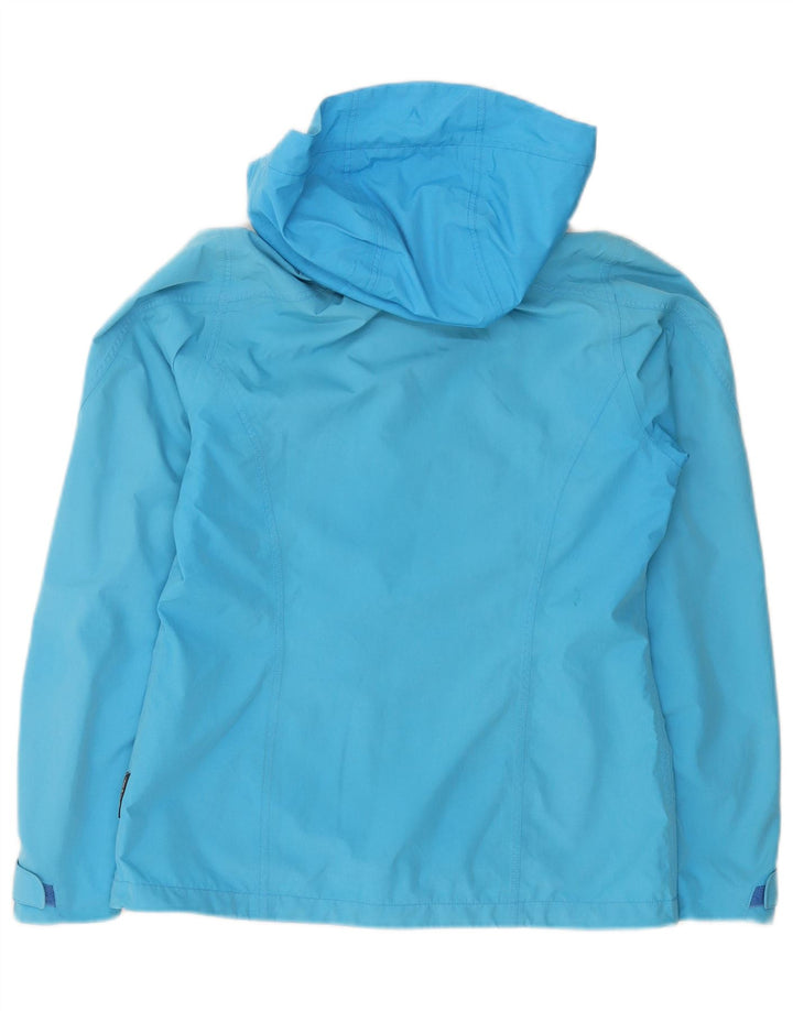 Jachetă de ploaie cu glugă pentru femei Schoffel UK 10 Small Blue Poliester