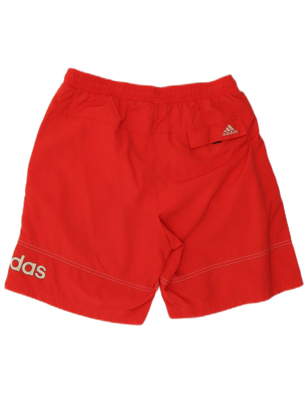 Pantaloni scurți de înot grafic pentru bărbați Adidas, poliester roșu mediu