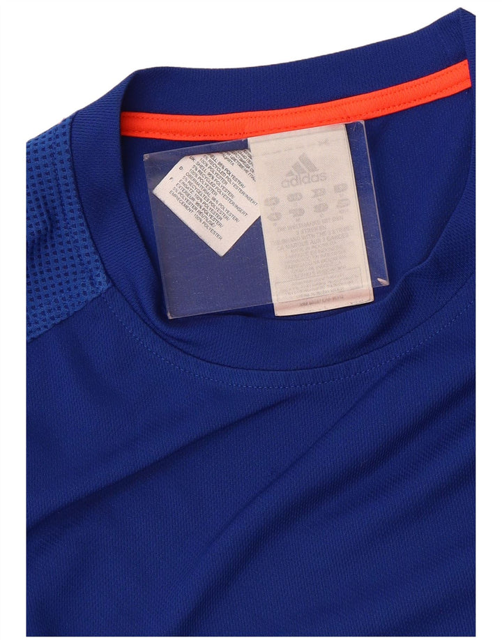 Tricou pentru bărbați Adidas Top Medium Blue Poliester