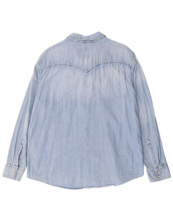 Cămașă de blugi standard pentru bărbați Levi's XL, bumbac albastru