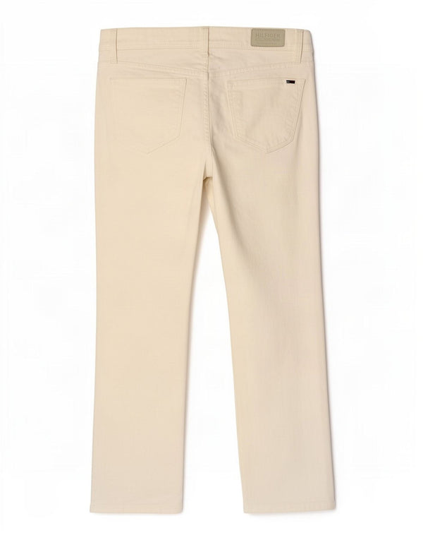 Blugi drepti pentru femei Tommy Hilfiger W26 L30 bumbac alb