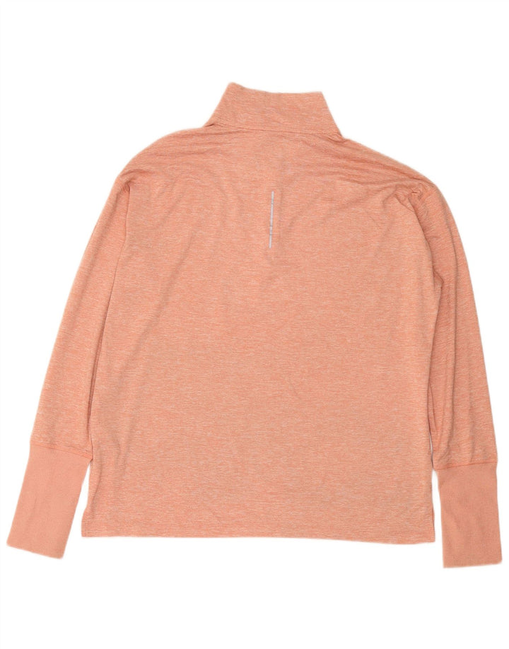 Top de trening NIKE Dri Fit Pullover pentru femei UK 16 Large Pink Flecked