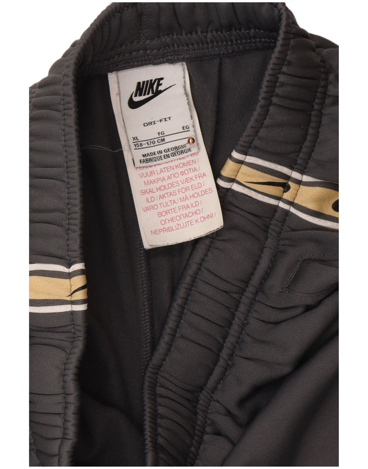 NIKE Băieți Dri Fit Graphic Pantaloni de trening Pantaloni de jogging 13-14 ani XL Gri