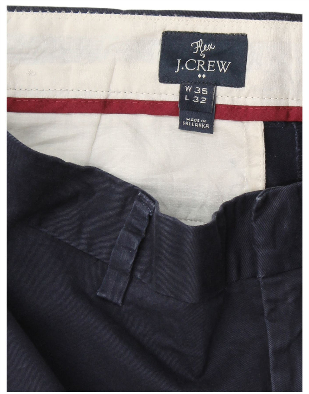 Pantaloni chino Flex Slim pentru bărbați J. CREW L35 L30 Bumbac bleumarin