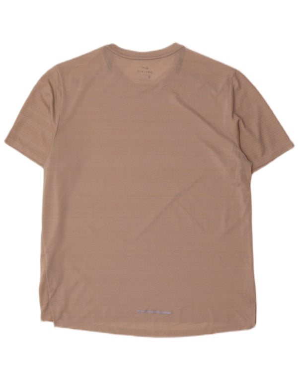 Tricou pentru bărbați Nike Dri Fit Top mare roz poliester cu dungi