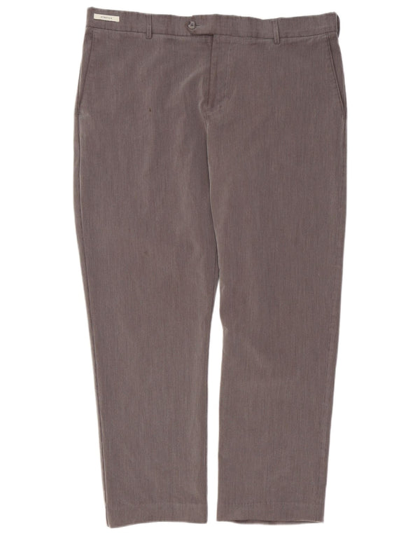 Pantaloni de costum Farah pentru bărbați, cu tăiere clasică, L38 L29, poliester gri