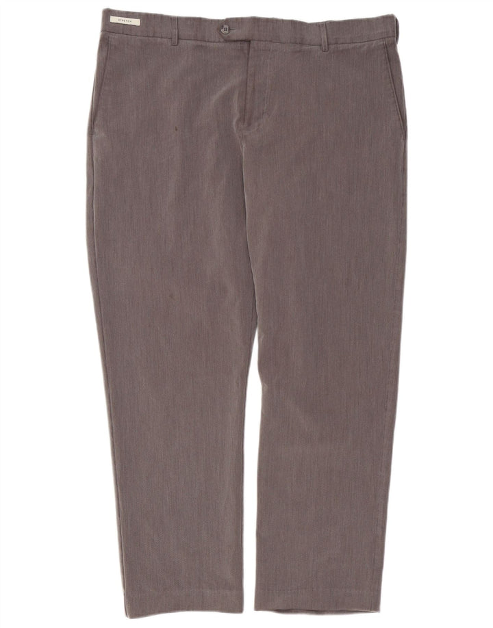 Pantaloni de costum Farah pentru bărbați, cu tăiere clasică, L38 L29, poliester gri