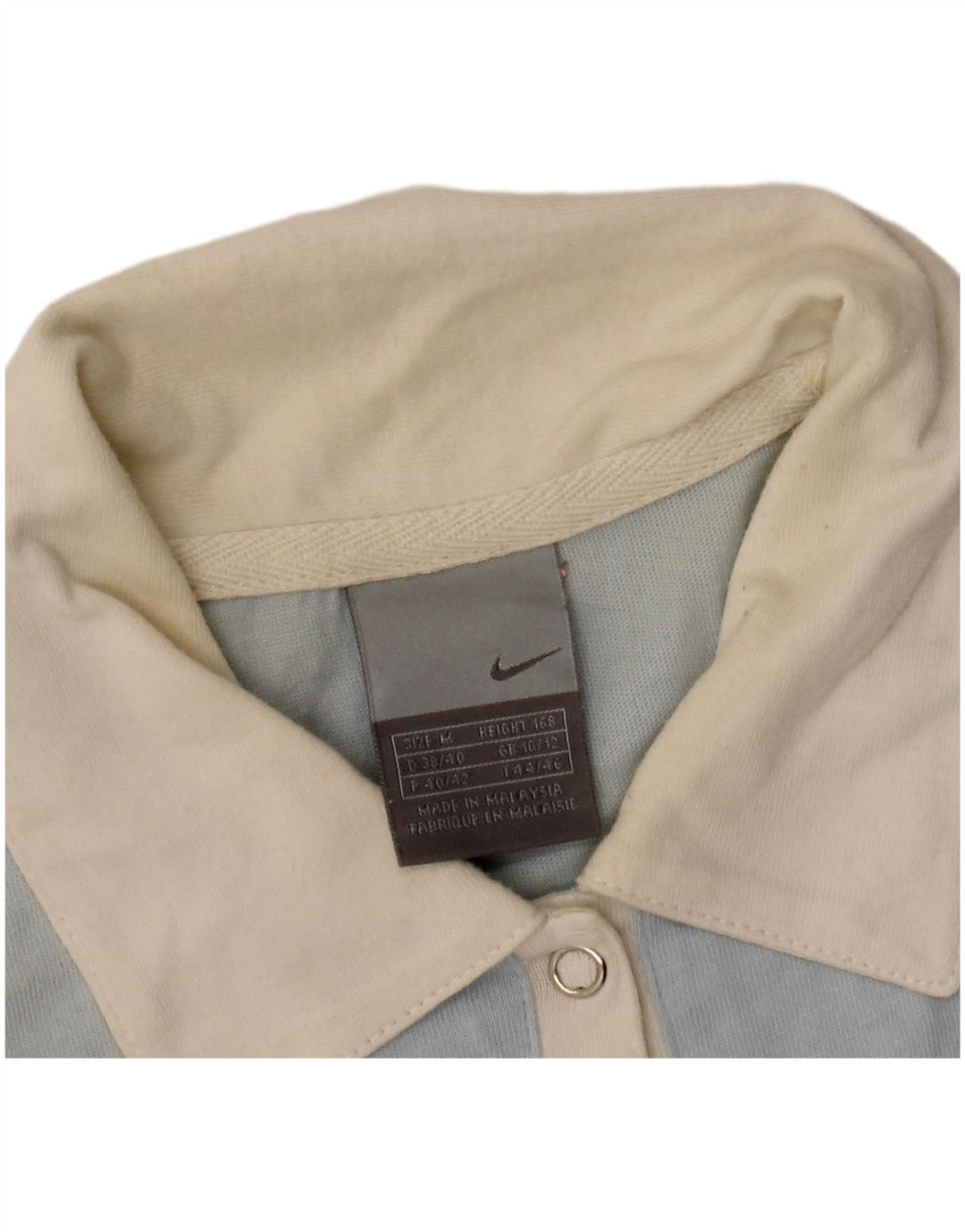 Tricou polo NIKE pentru femei UK 10/12 Medium Blue Colorblock