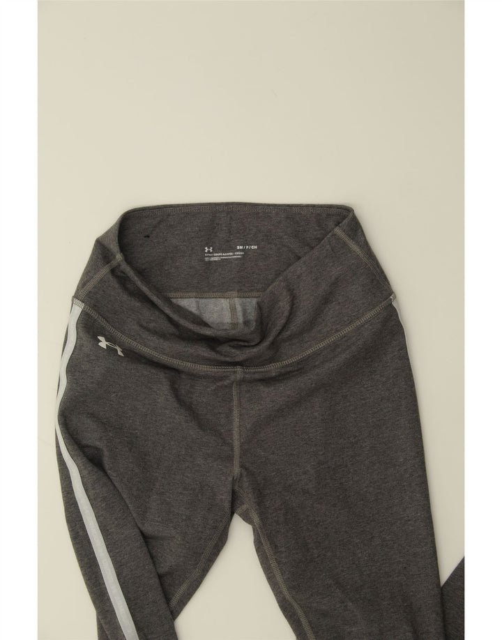 UNDER ARMOUR Womens Leggings UK 8 Small Grey Cotton Vintage Under Armour and Second-Hand Under Armour from Messina Hembry 