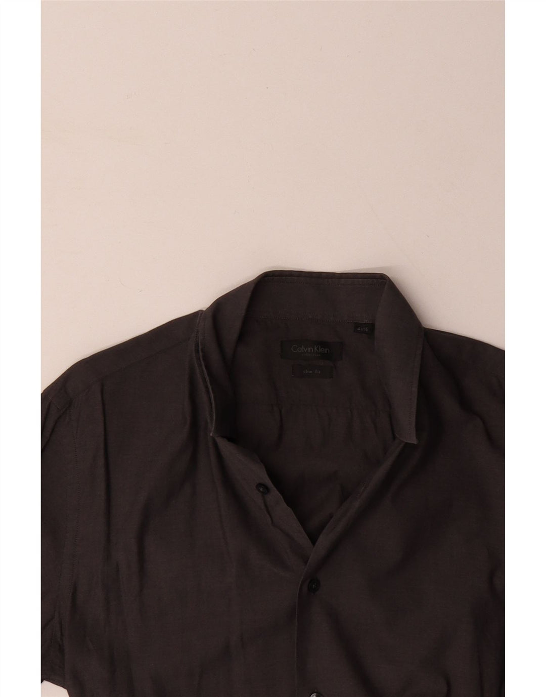 Cămașă pentru bărbați CALVIN KLEIN Slim Fit Mărimea 41 16 Mare Gri