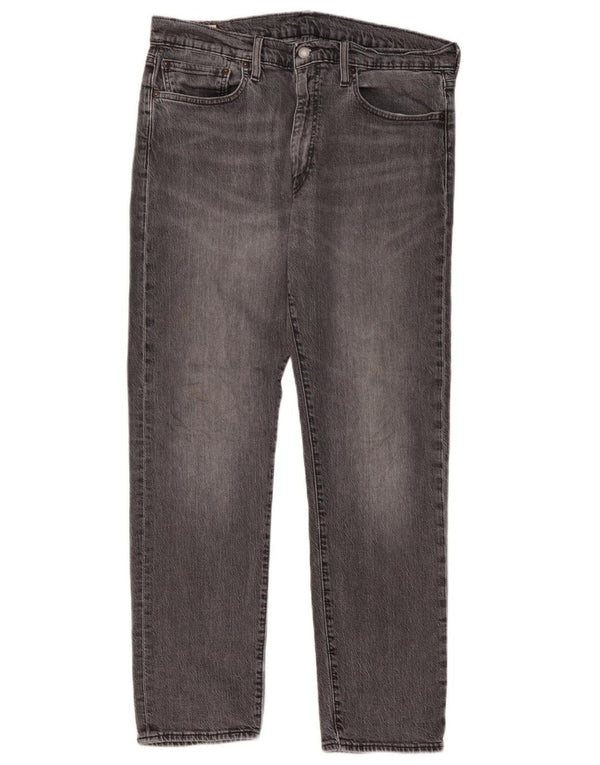 Blugi conici pentru bărbați LEVI'S 502 W36 L32 bumbac gri