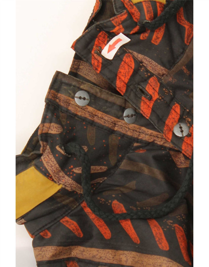 Jachetă Anorak cu glugă vintage pentru bărbați UK 40 mare, multicoloră, geometrică
