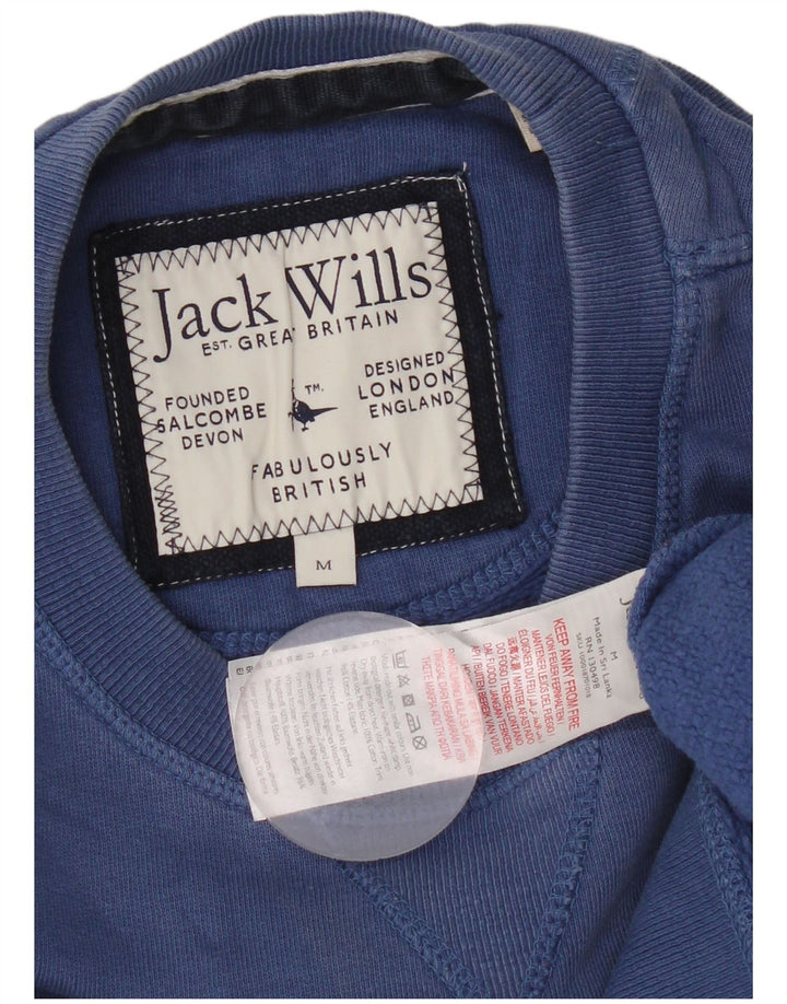 Pulover Jack Wills pentru bărbați cu grafică, bumbac albastru mediu