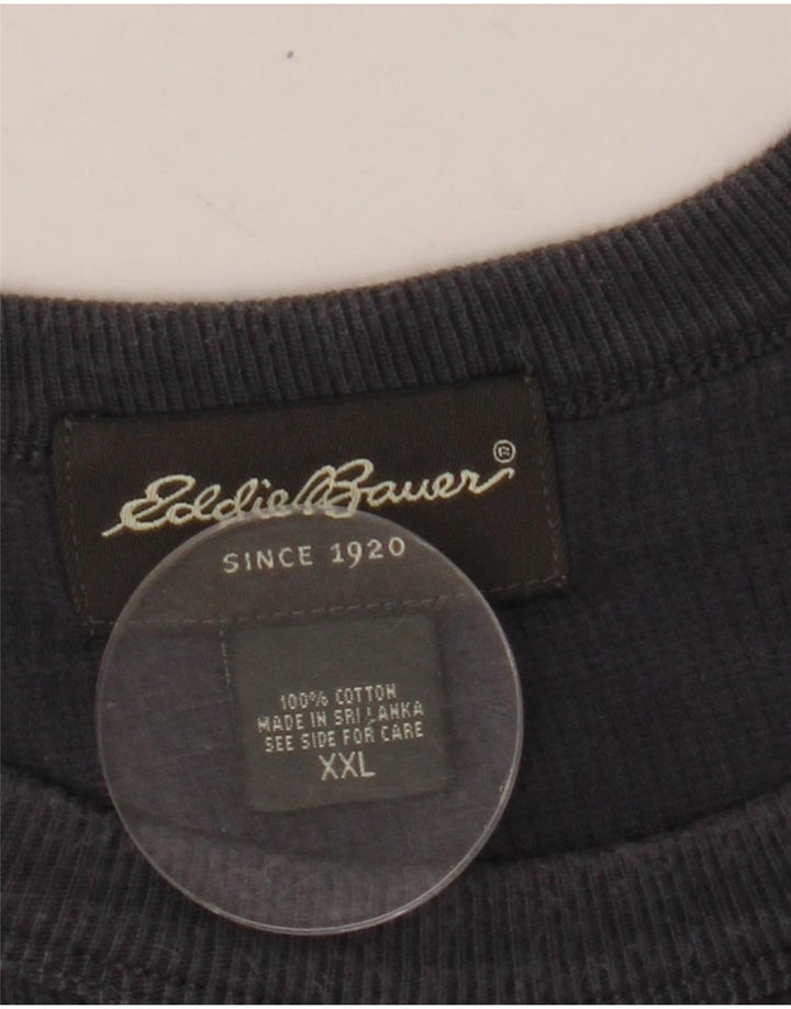 Eddie Bauer pentru bărbați, top cu mânecă lungă, 2XL, gri bumbac