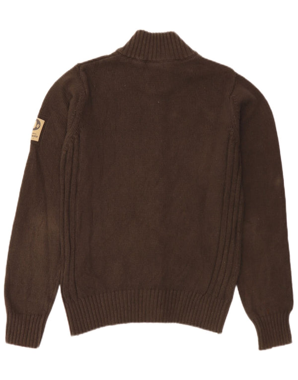 Pulover cardigan Murphy & Nye pentru bărbați, bumbac maro mic