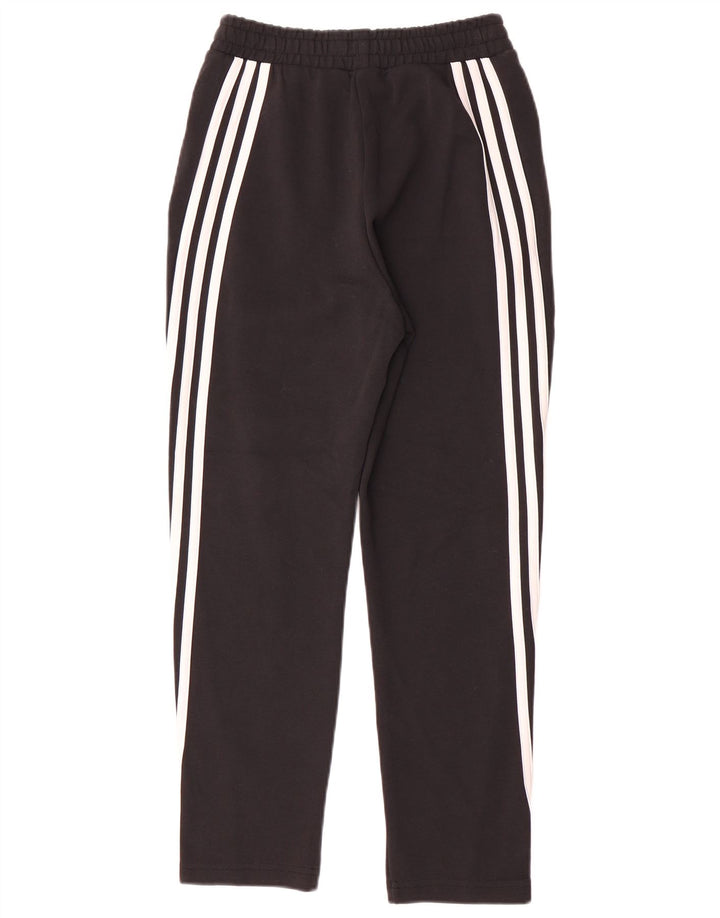 Pantaloni de trening ADIDAS pentru baieti 11-12 ani bumbac negru
