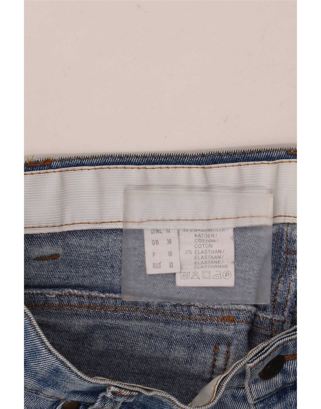 Blugi drepți pentru bărbați vintage W36 L32 bumbac albastru