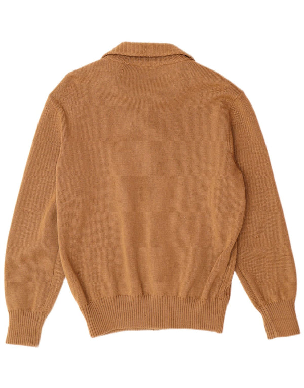 Pulover cardigan pentru bărbați VINTAGE IT 54 XL Lână maro