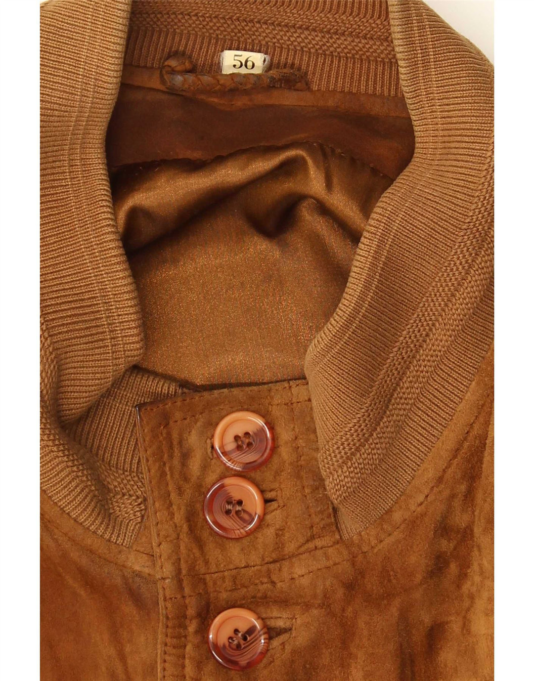 Bomber Vintage pentru bărbați din piele intoarsa IT 56 3XL maro