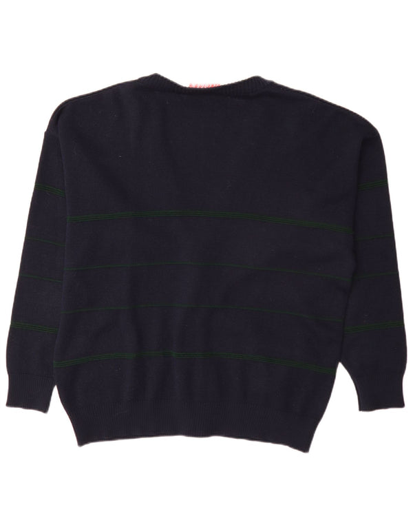 Pulover Cardigan Vintage pentru bărbați XL Bleumarin Argyle/Diamond