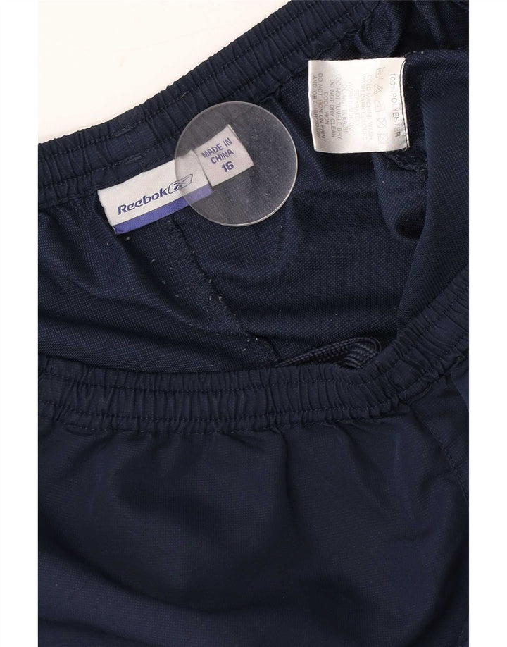 Pantaloni de trening Reebok pentru baieti 15-16 ani poliester bleumarin