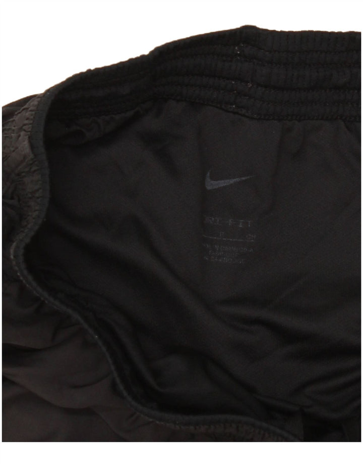 Pantaloni scurți sport Nike Dri Fit pentru femei UK 10, poliester negru mic