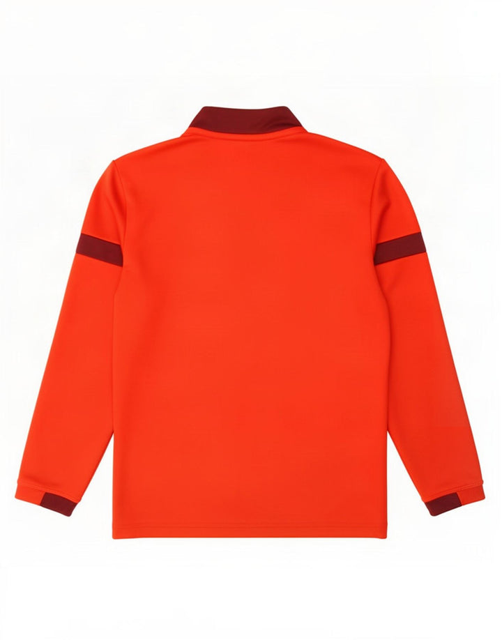 Trening Puma Boys Zip Neck Pullover Top 11-12 ani rosu colorblock