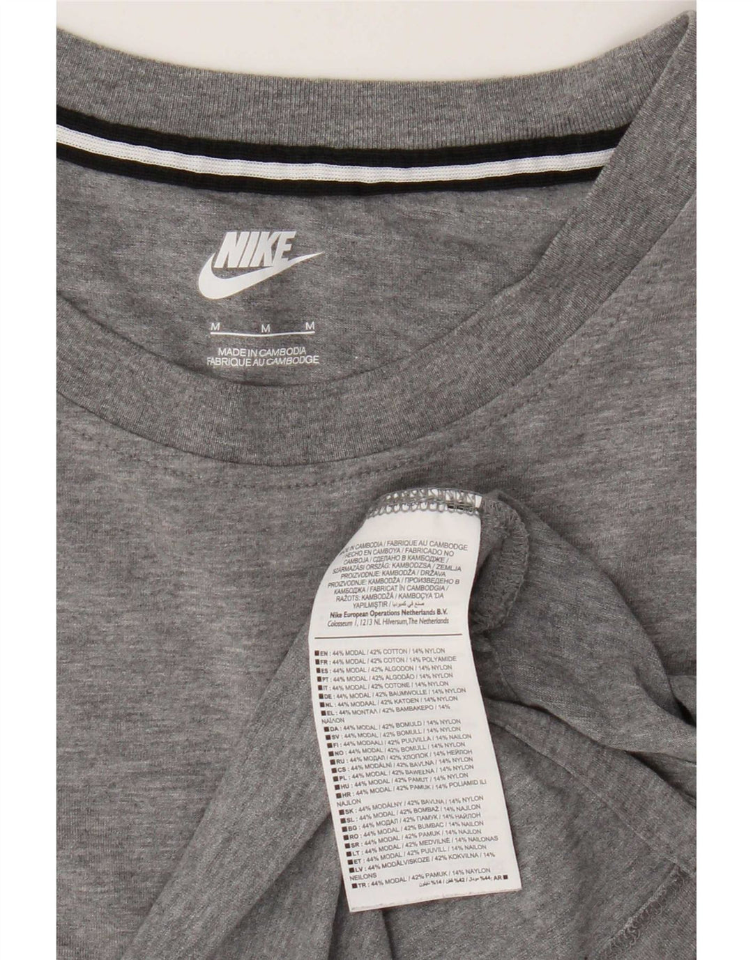 Tricou pentru femei Nike Top UK 14 Medium Gri Flecked Modal